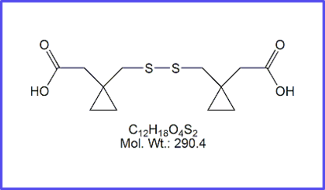 Montelukast Disulfide Diacid Impurity / Montelukast Disulfide Impurity